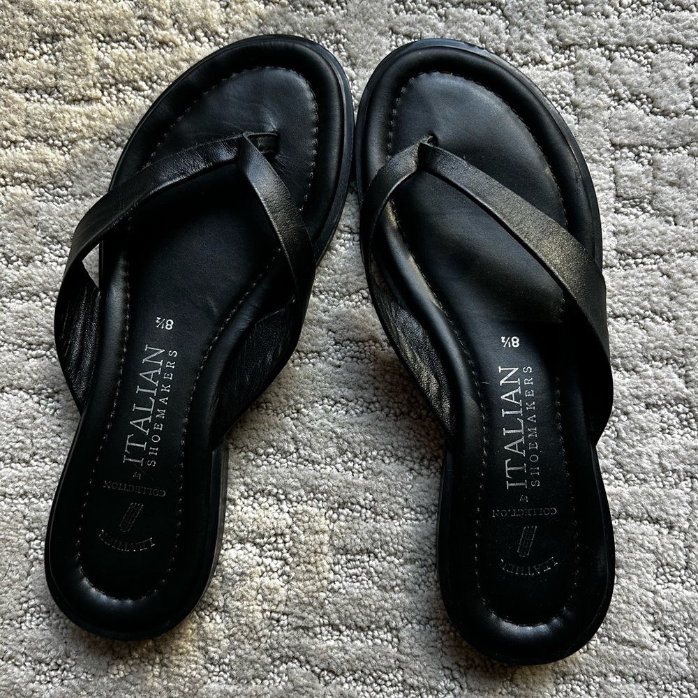 Italian Shoemakers Black Sandals